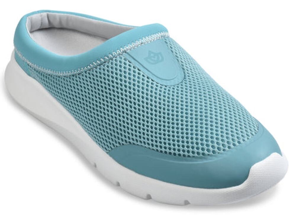 Spenco Womens Bliss Slip-on Shoes Size 10 B Aqua Blue Casual Mules NIB